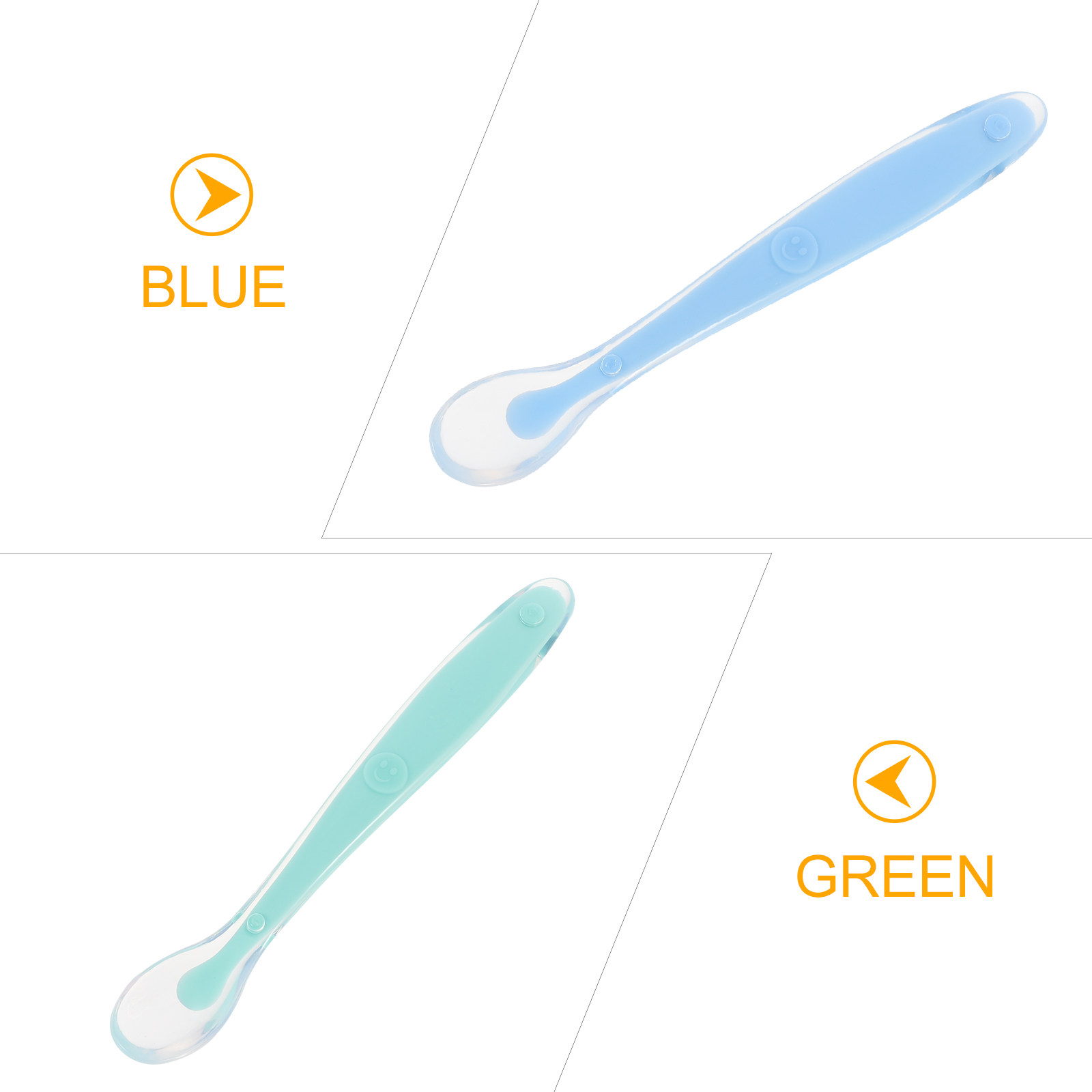 Baby Led Weaning Set - 2Pcs Baby Food Spoons Feeding Training
