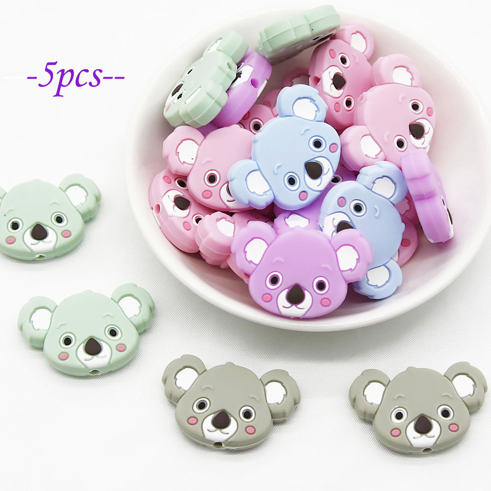 Baby Products List - Cute-Idea 5pcs Silicone Koala Head teethers