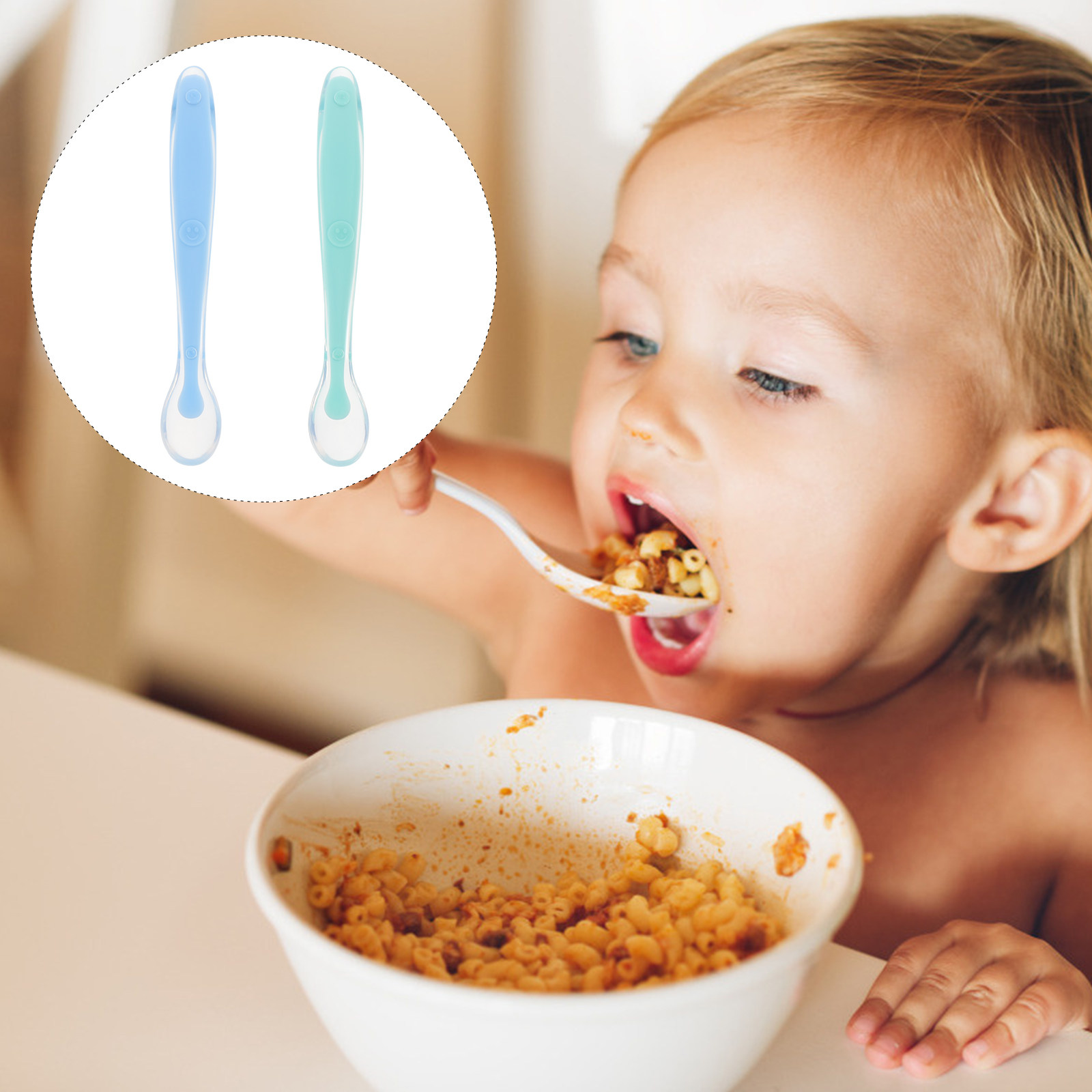 Baby Led Weaning Set - 2Pcs Baby Food Spoon Silicone Set