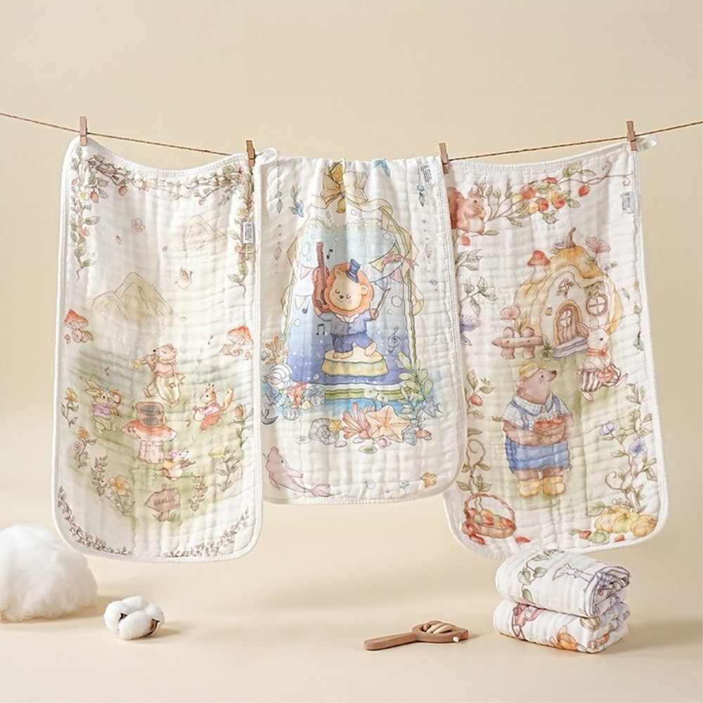 Baby Products Skin Care - Cartoon Fairy Tale Pattern Towels for