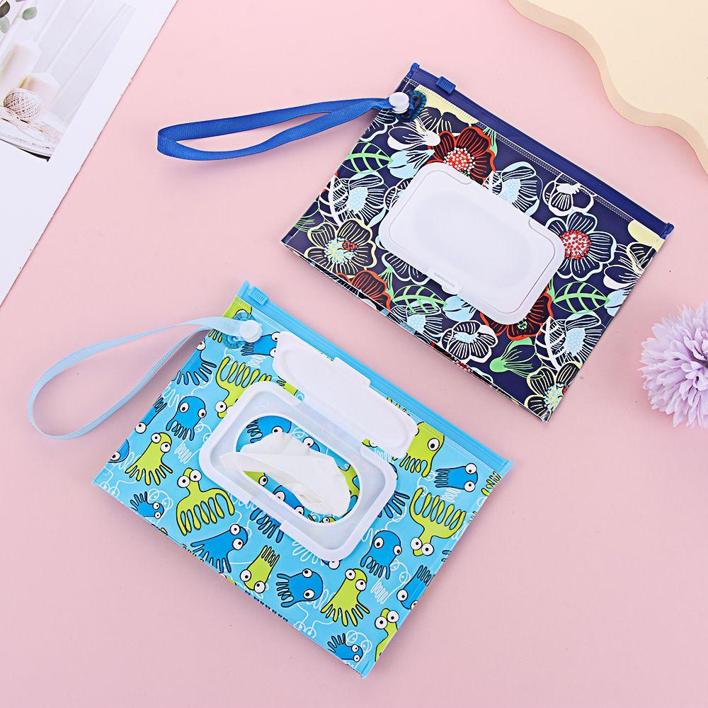 1Pcs Portable Wet Wipes Bag Fl - Baby Products Carry Bag 리뷰 및 가격
