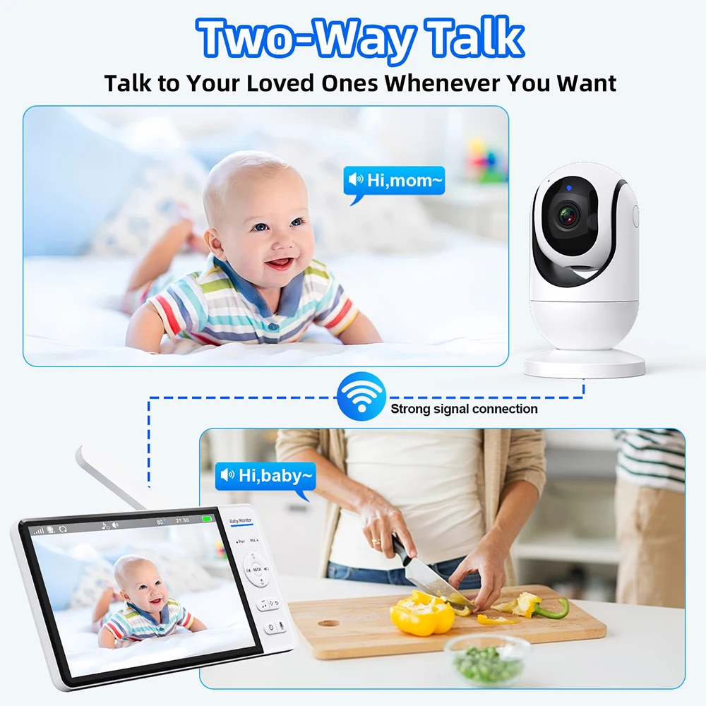 7.0'' Video Baby Monitor 720P  - Baby Monitor Sensor 리뷰 및 가격