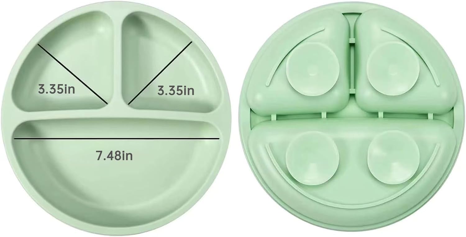 2 Pack Silicone Divided Suctio - Baby Led Weaning Set 리뷰 및 가격