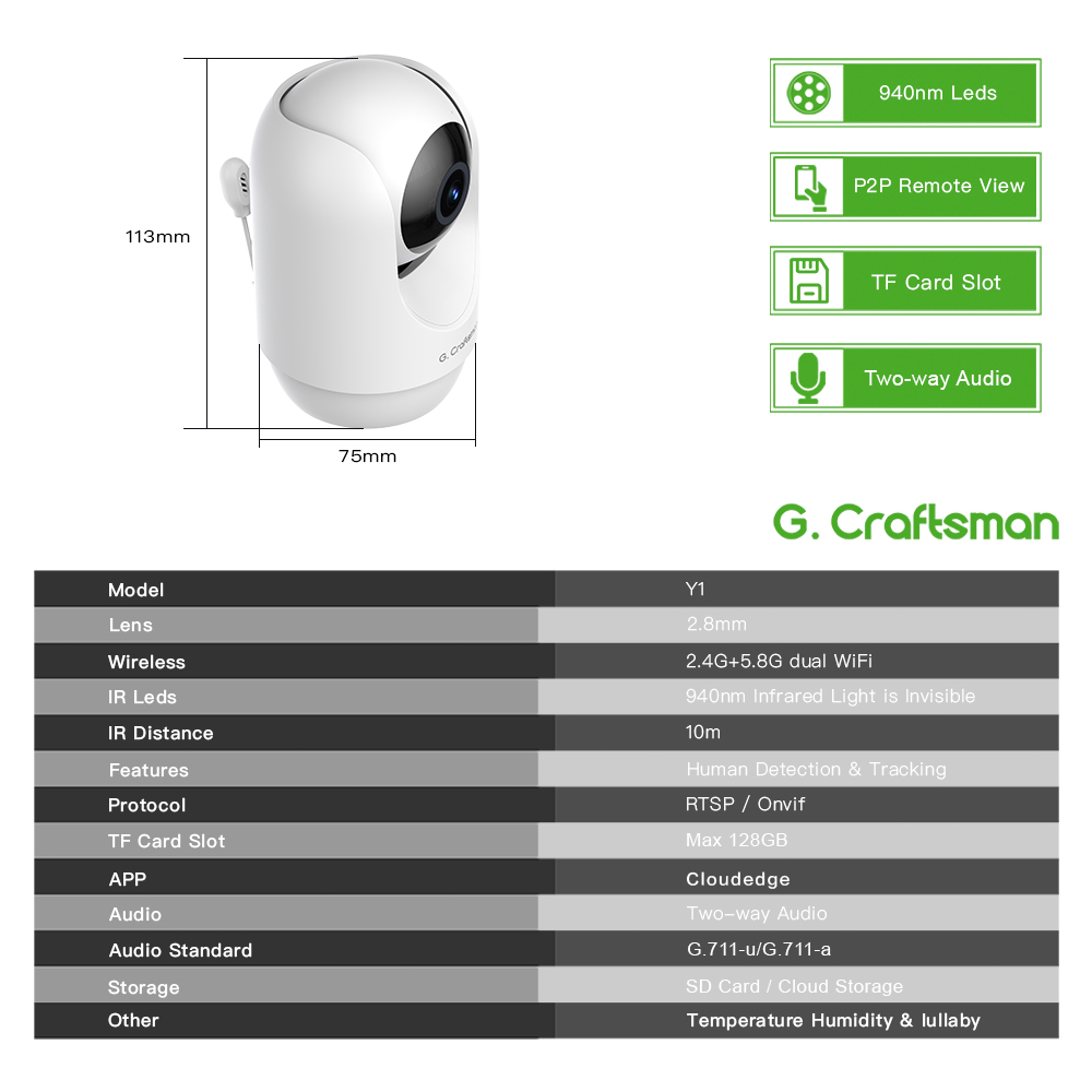 C G,Craftsman Y1 Baby Monitor, - Baby Monitor Sensor 리뷰 및 가격