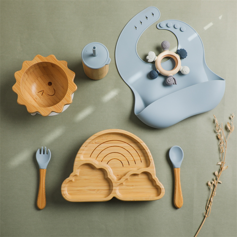 7pcs Silicone Baby Feeding Set - Baby Products Useful 리뷰 및 가격