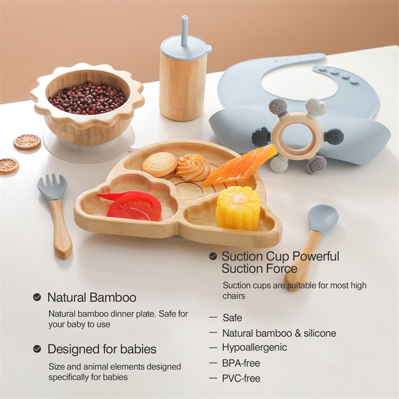 7pcs Silicone Baby Feeding Set - Baby Products Useful 리뷰 및 가격