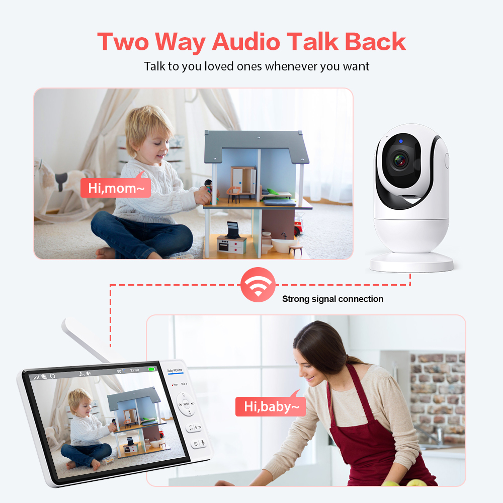 Video Baby Monitor 7'' 1080P H - Baby Monitor Sensor 리뷰 및 가격