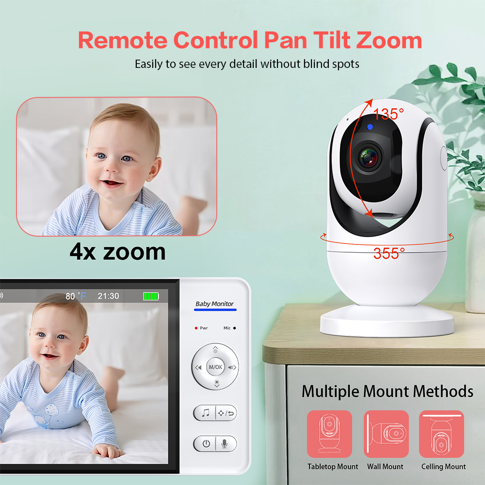 Video Baby Monitor 7'' 1080P H - Baby Monitor Sensor 리뷰 및 가격