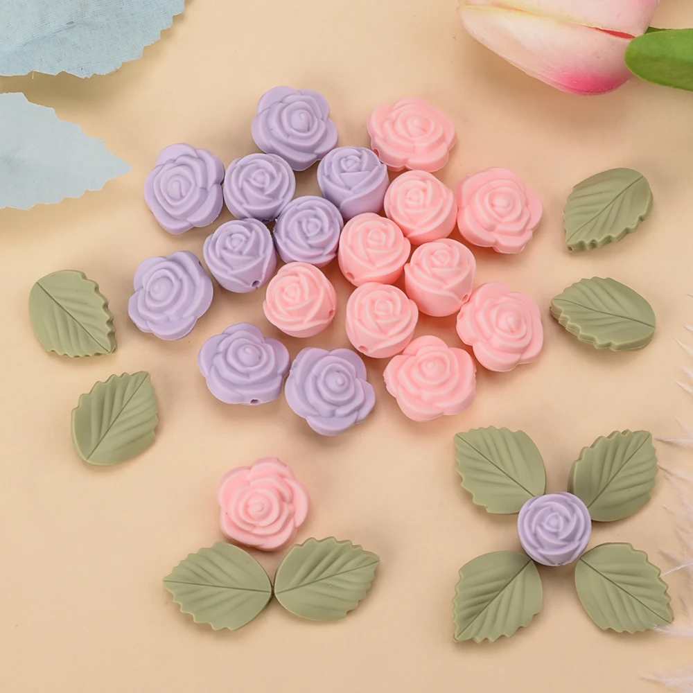LOFCA 30Pcs Rose Silicone Bead - Baby Products List 리뷰 및 가격