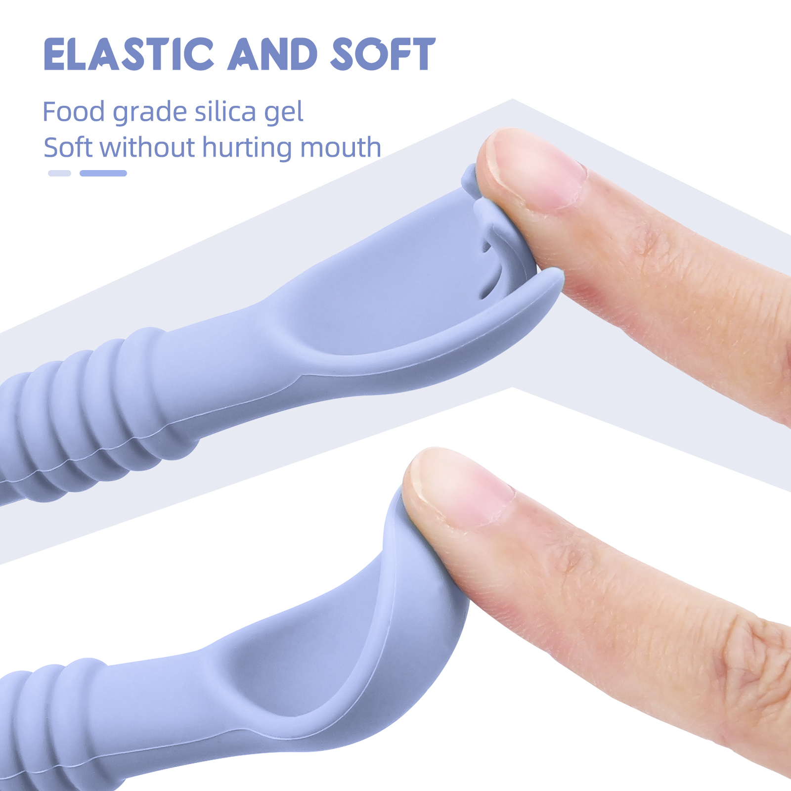 2PCS/Set Silicone Baby Spoons  - Baby Led Weaning Set 리뷰 및 가격