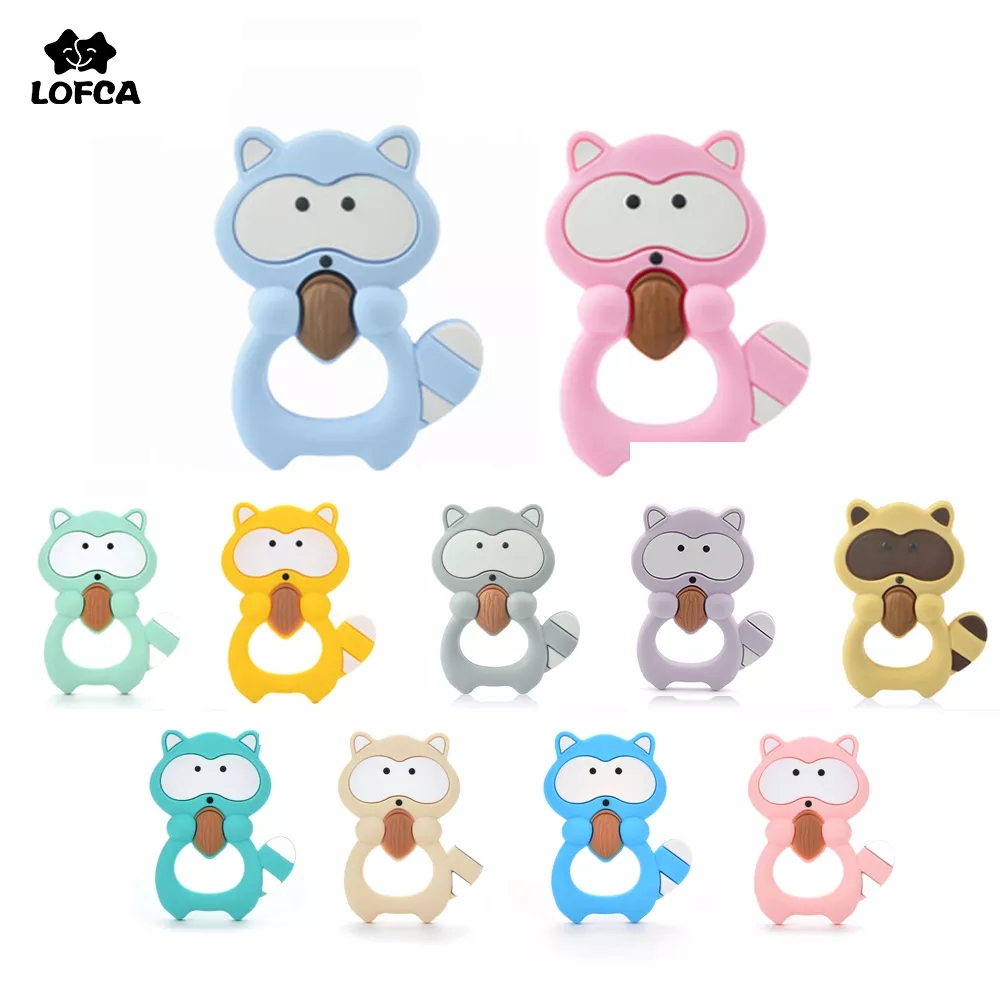 1PC Raccoon Silicone Teether T - Baby Products List 리뷰 및 가격
