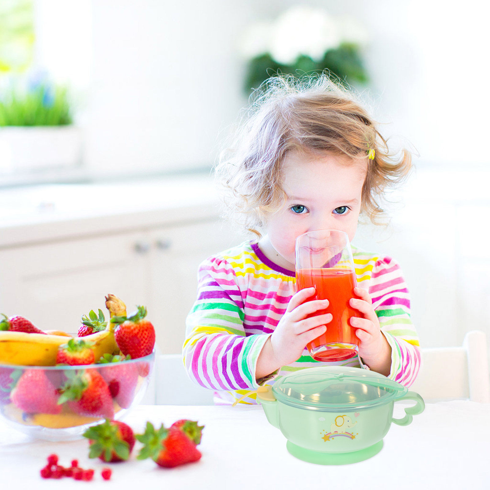 1Set Baby Bowls and Spoons Set - Baby Led Weaning Set 리뷰 및 가격