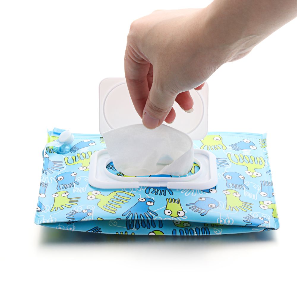 Portable Flip Cover Wet Wipes  - Baby Products Carry Bag 리뷰 및 가격