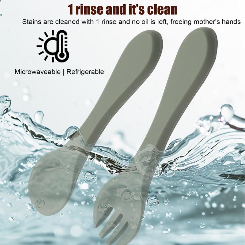 Toddler Eating Utensils 4 piec - Baby Led Weaning Set 리뷰 및 가격
