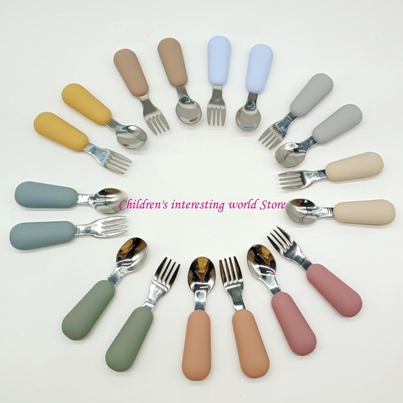 Baby Fork & Spoon Set 2pcs Inf - Baby Led Weaning Set 리뷰 및 가격