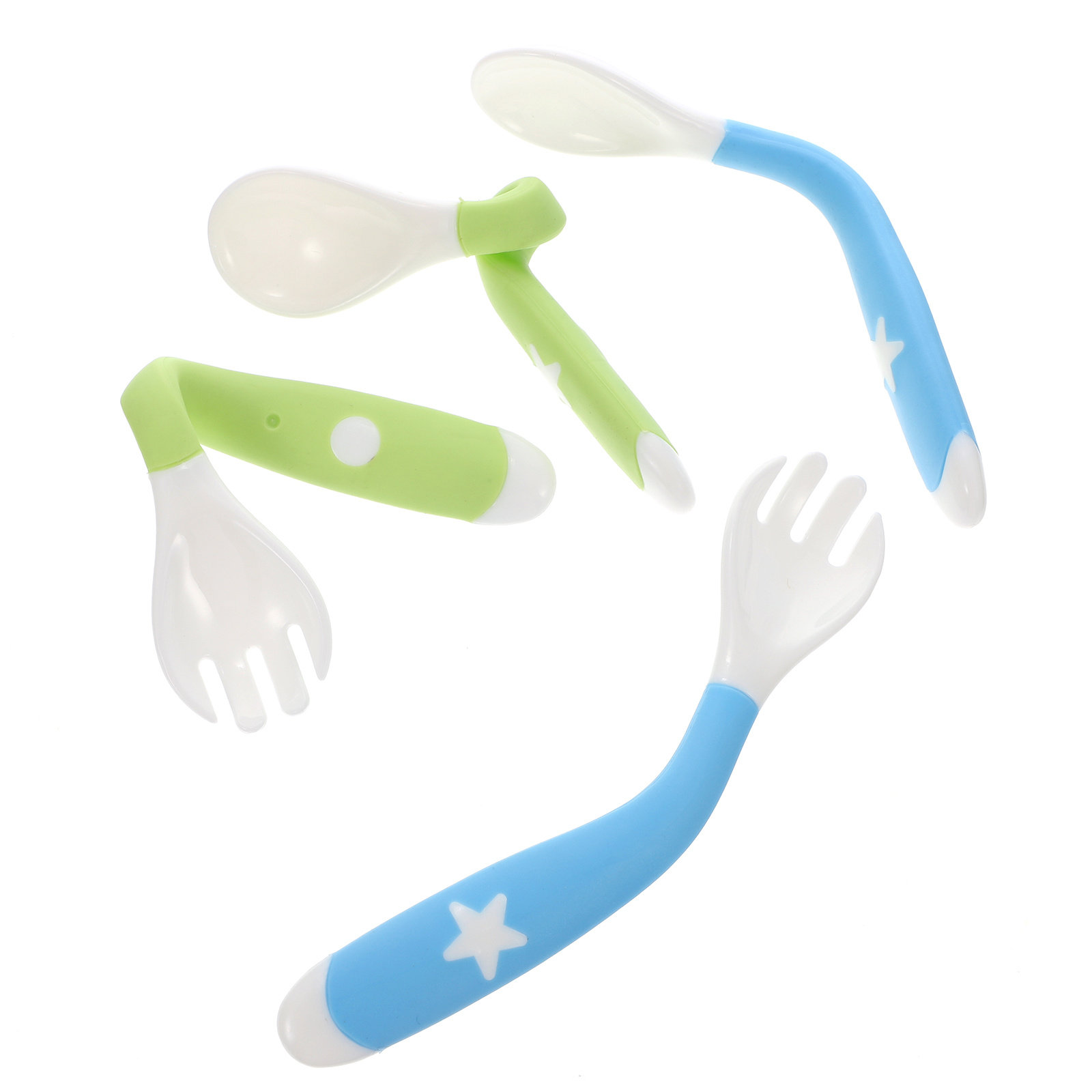 4Pcs Baby Fork Spoon Utensils  - Baby Led Weaning Set 리뷰 및 가격