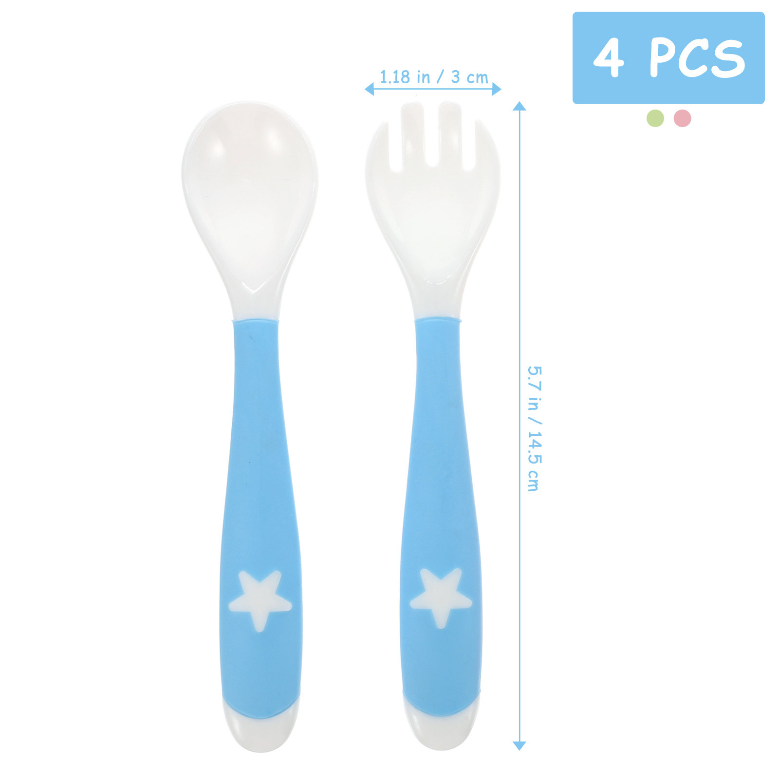 4Pcs Baby Fork Spoon Utensils  - Baby Led Weaning Set 리뷰 및 가격
