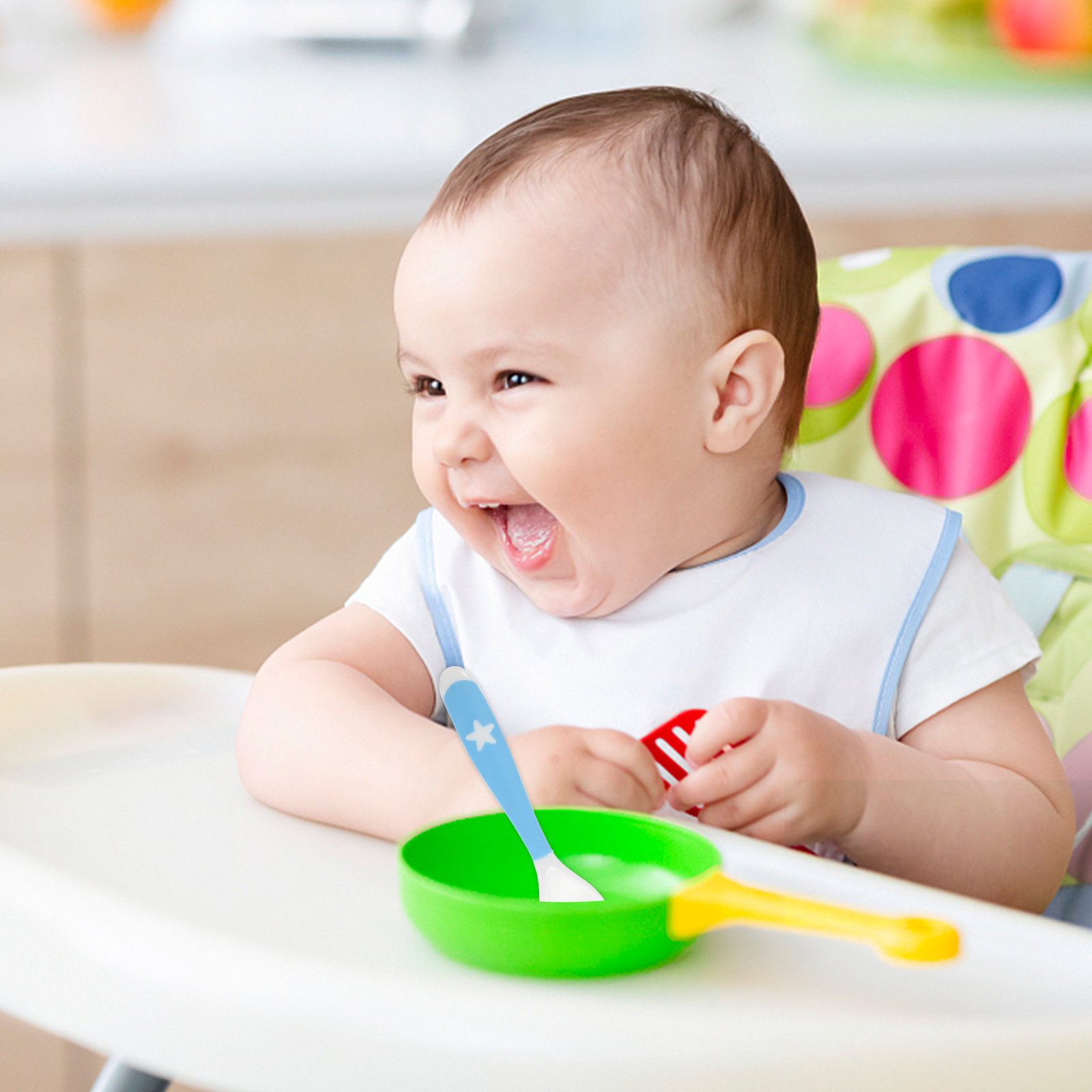 4Pcs Baby Fork Spoon Utensils  - Baby Led Weaning Set 리뷰 및 가격