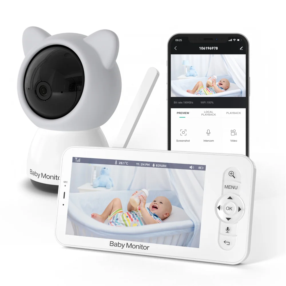 Babystar 5 Inch Wifi Baby Moni - Baby Monitor Sensor 리뷰 및 가격