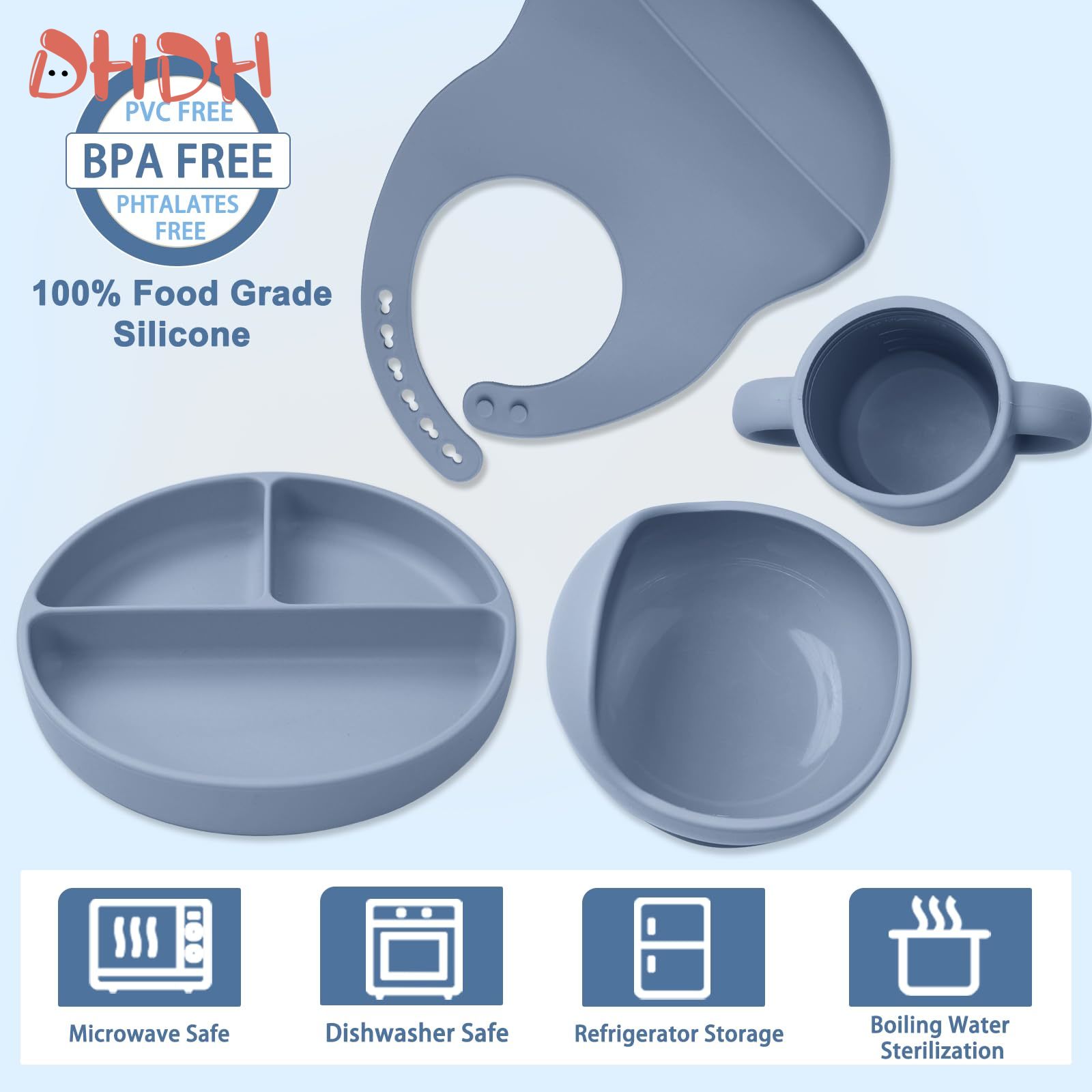 Silicone Baby Feeding Set Tabl - Baby Led Weaning Set 리뷰 및 가격