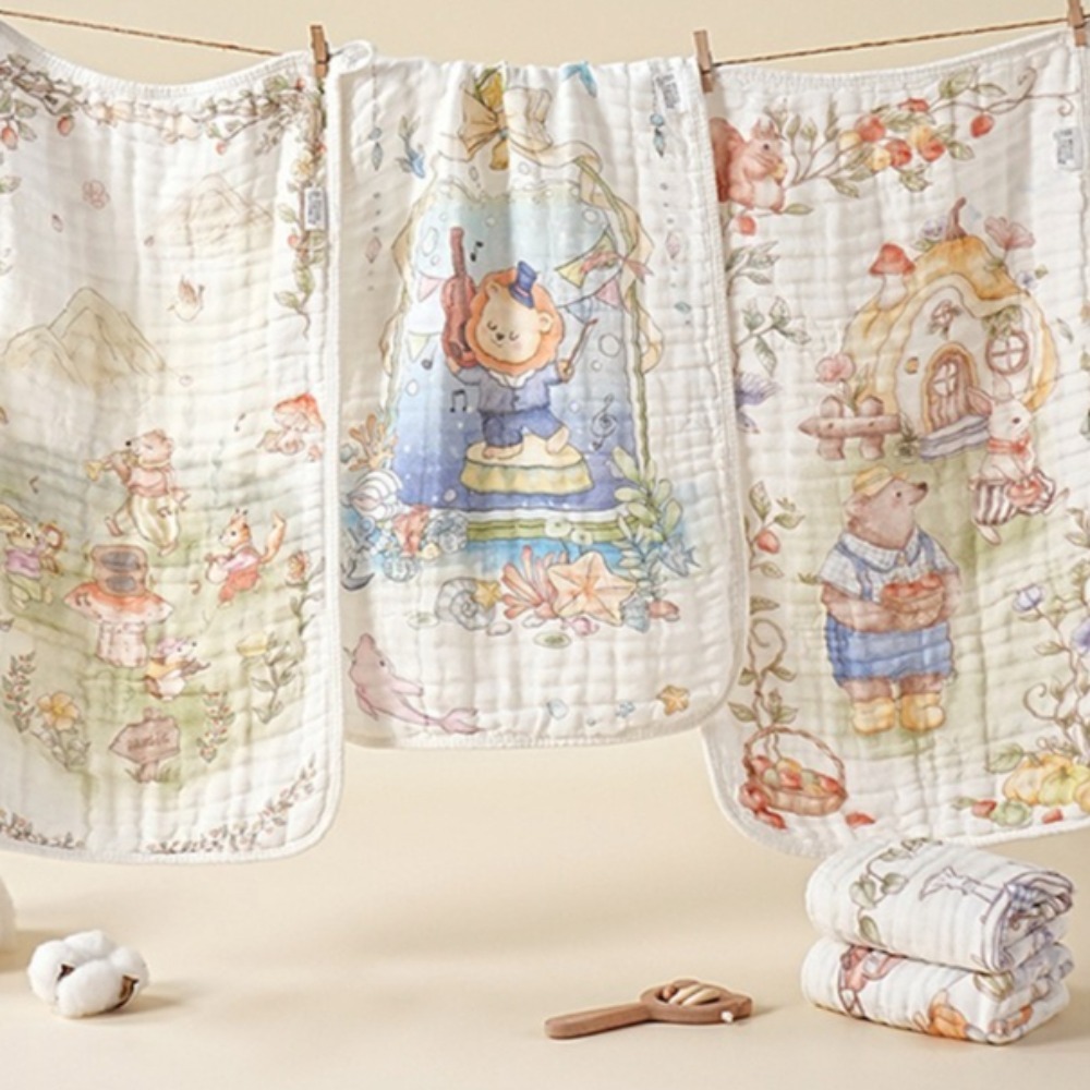 Cartoon Fairy Tale Pattern Tow - Baby Products Skin Care 리뷰 및 가격